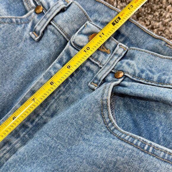 Vintage Wrangler Classic Light Wash High Rise Jeans 24” Zipper Straight - Picture 6 of 7